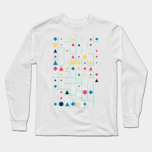 Amazing Geometric Animated Shape Pattern #6 Long Sleeve T-Shirt